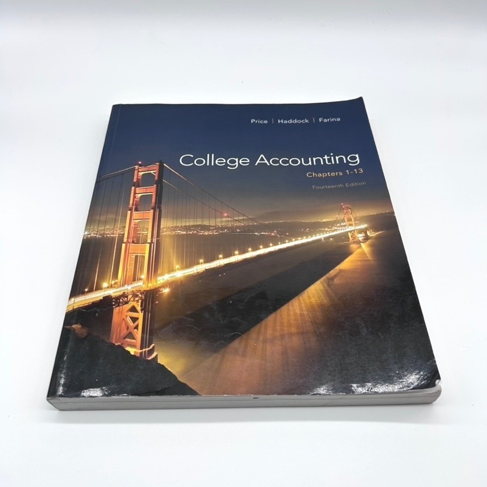 College‎ Accounting Chapters 1-13 14th Edition Price Haddock Farina Textbook